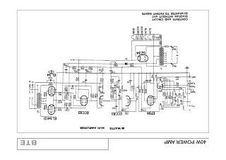 BTE 40W schematic circuit diagram